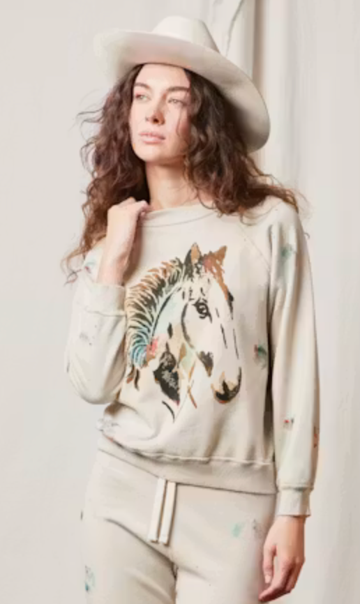 People of Leisure High Plains Stencil Sweatshirt