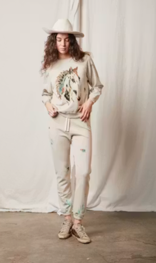 People of Leisure High Plains Stencil Sweatshirt
