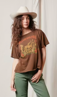 People of Leisure Willie Nelson Tobacco Leaf Tee