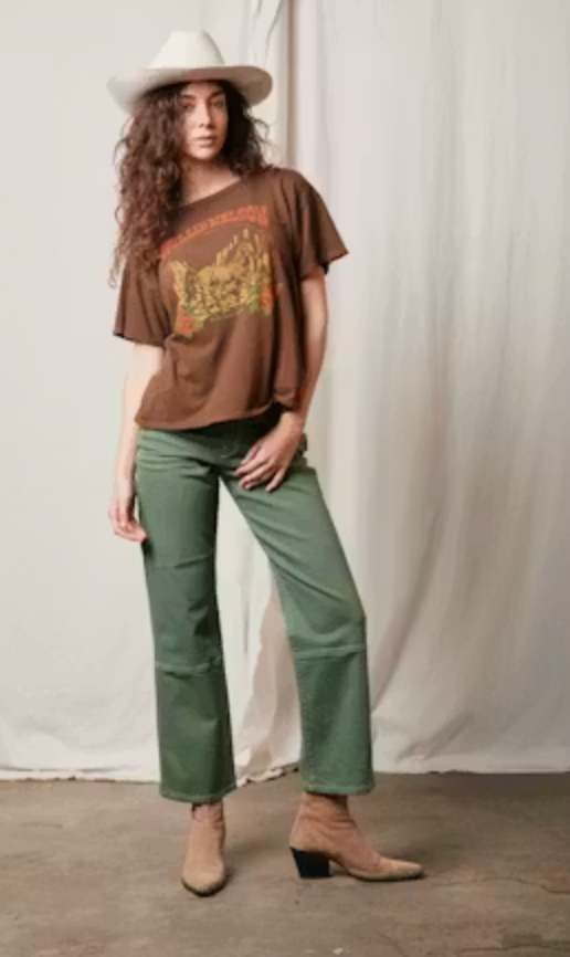 People of Leisure Willie Nelson Tobacco Leaf Tee