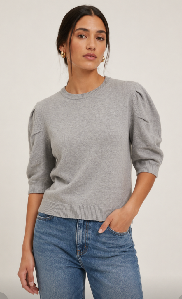 Bishop + Young Stella Ruched Sleeve Sweater