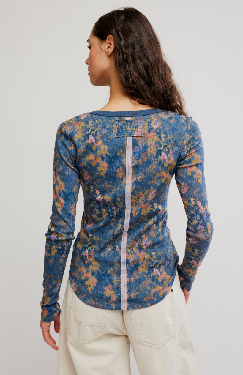 Free People Jamie Printed Henley
