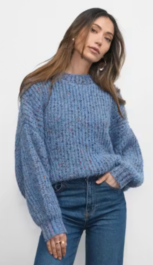 Greylin Jasper Slouchy Speckled Crew Neck Sweater