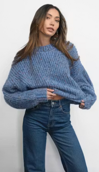 Greylin Jasper Slouchy Speckled Crew Neck Sweater