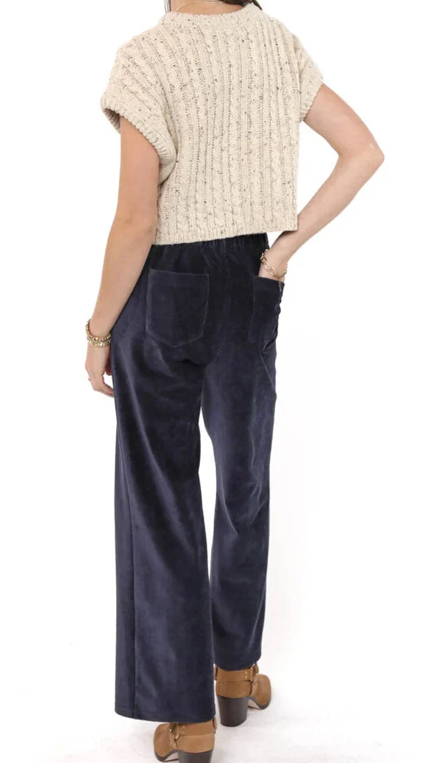 Sadie & Sage Effortless Cable Knit Sweater Tank