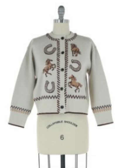 Skies are Blue Horseshoe Cardigan