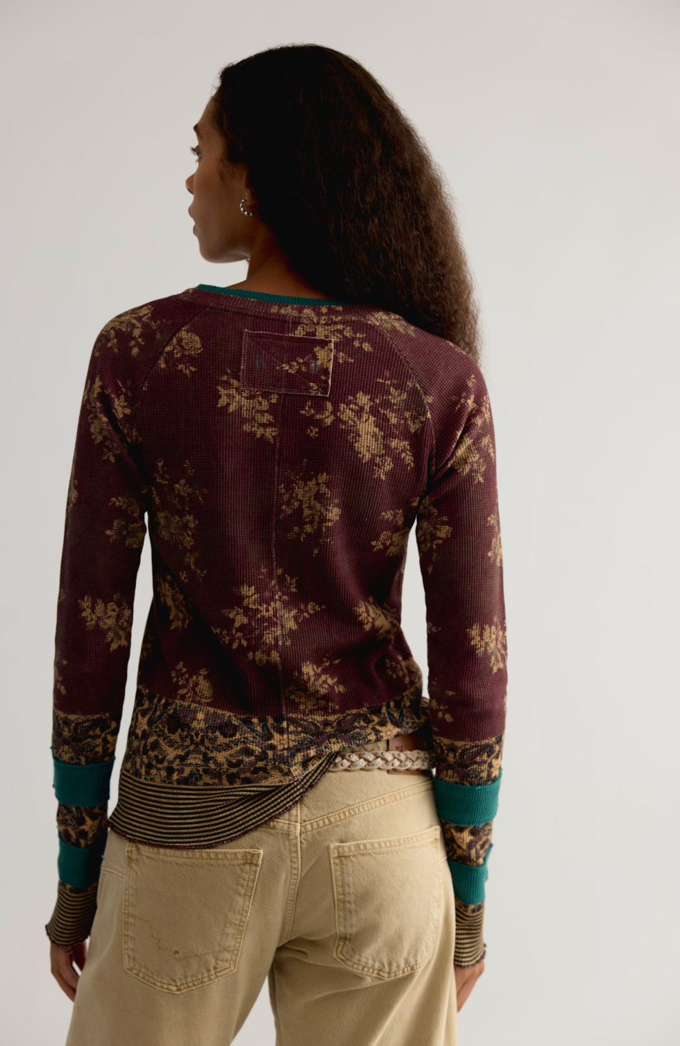 Free People Easy Does It Printed Top