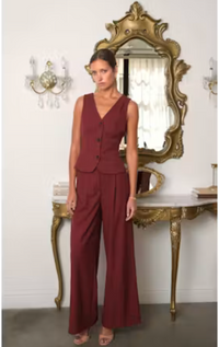 Greylin Virginia Wide Leg Twill Trousers