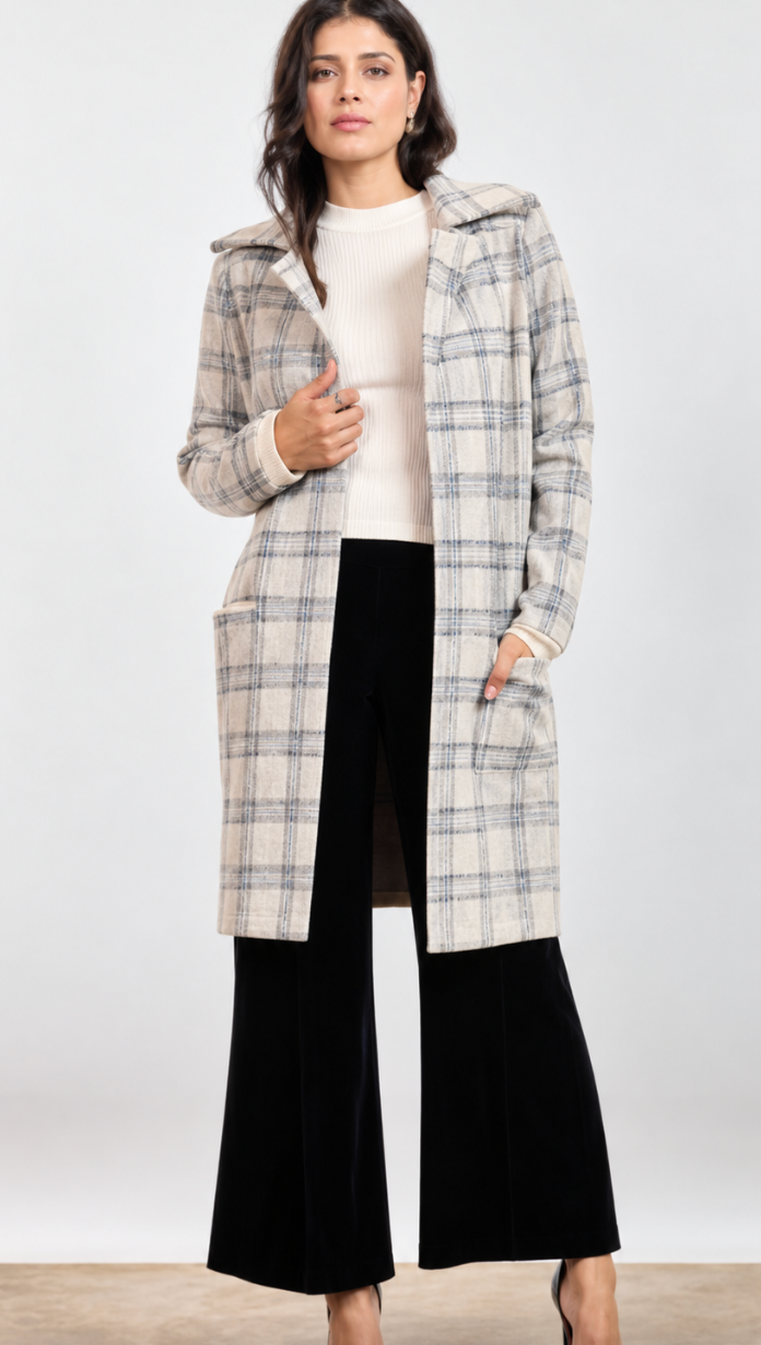 Marlo Plaid Coat