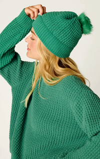 PJ Salvage Cozy Chenille Waffle Beanie