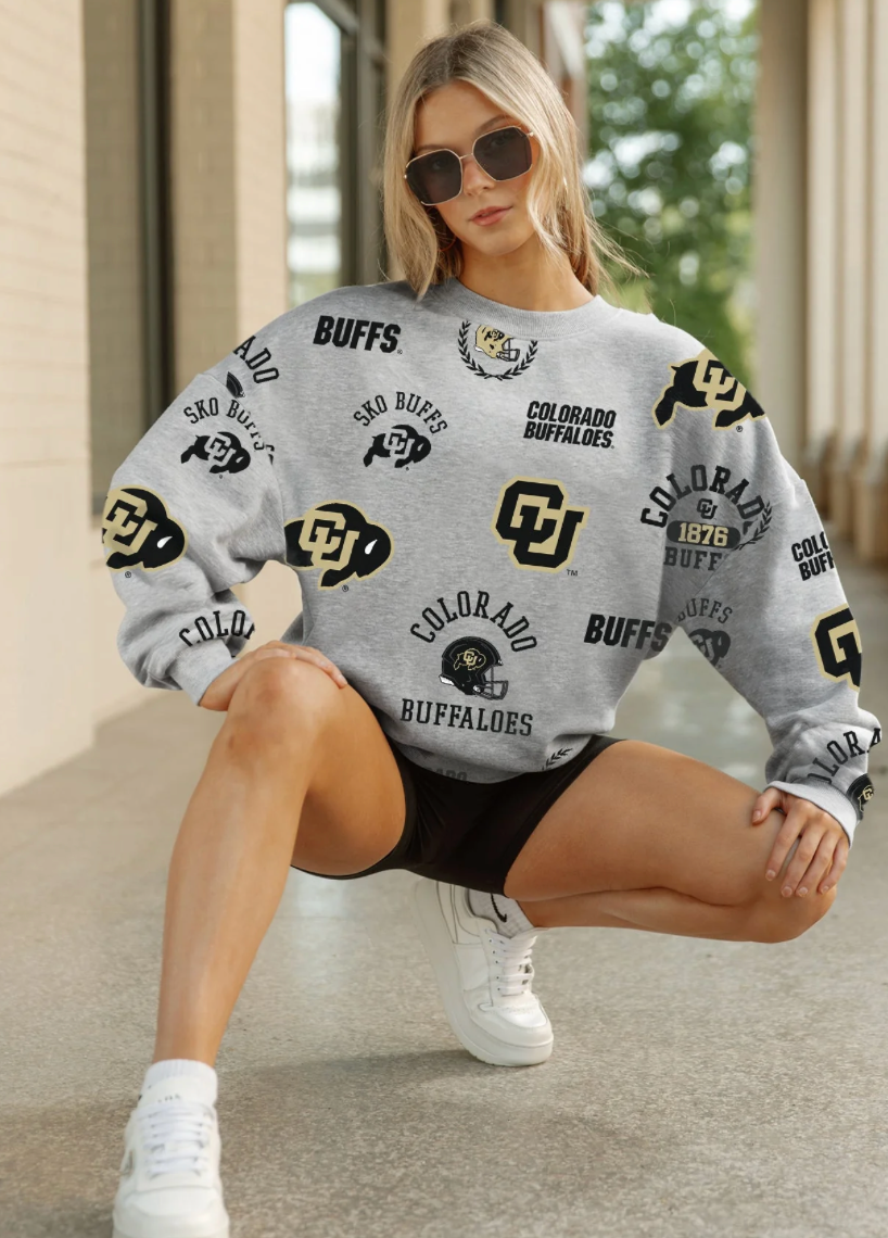 COLORADO BUFFALOES ALWAYS ON REPEAT PREMIUM FLEECE CREW SWEATSHIRT