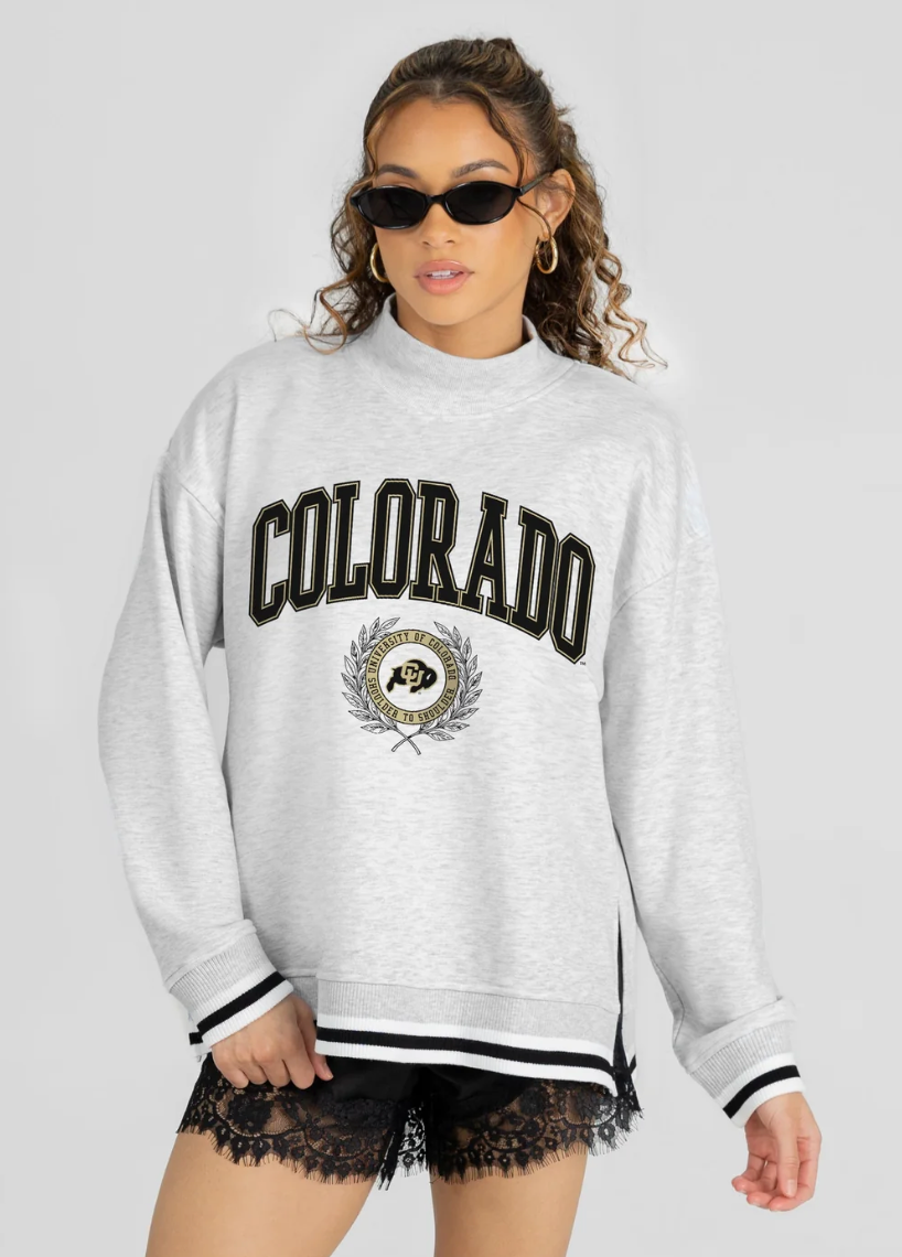 COLORADO BUFFALOES RALLY MOCKNECK PULLOVER