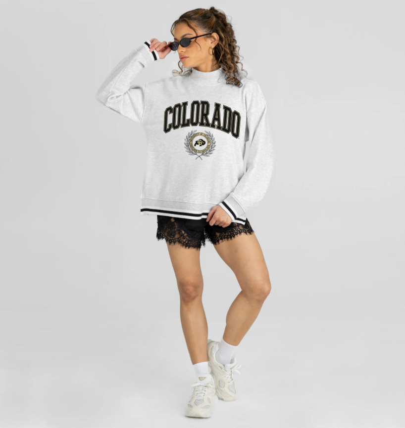 COLORADO BUFFALOES RALLY MOCKNECK PULLOVER