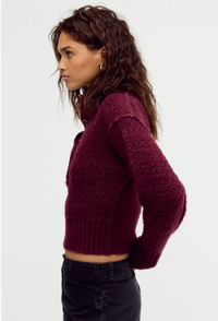 Tucked Henley Pullover