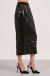 The Black Midi Sequin Skirt
