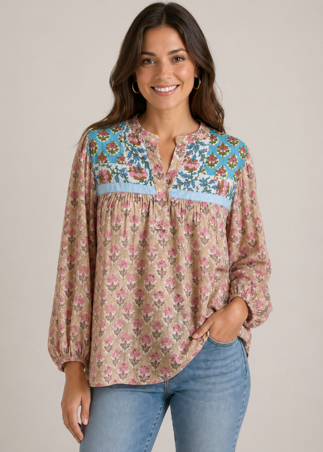 THML V-Neck Blouse