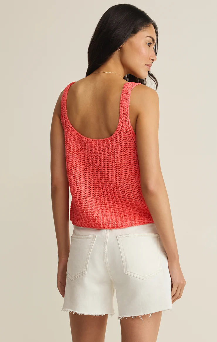 Tate Lace Up Sweater Top