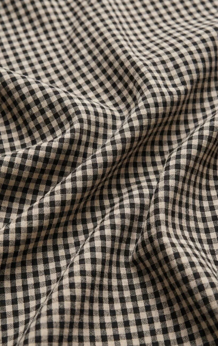 Brooke Gingham Skirt Black
