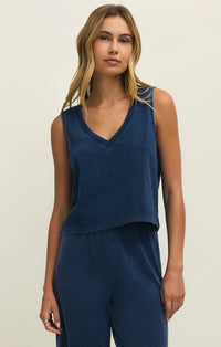 Sloane V-Neck Denim Tank