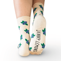 Blueberry Crew Socks