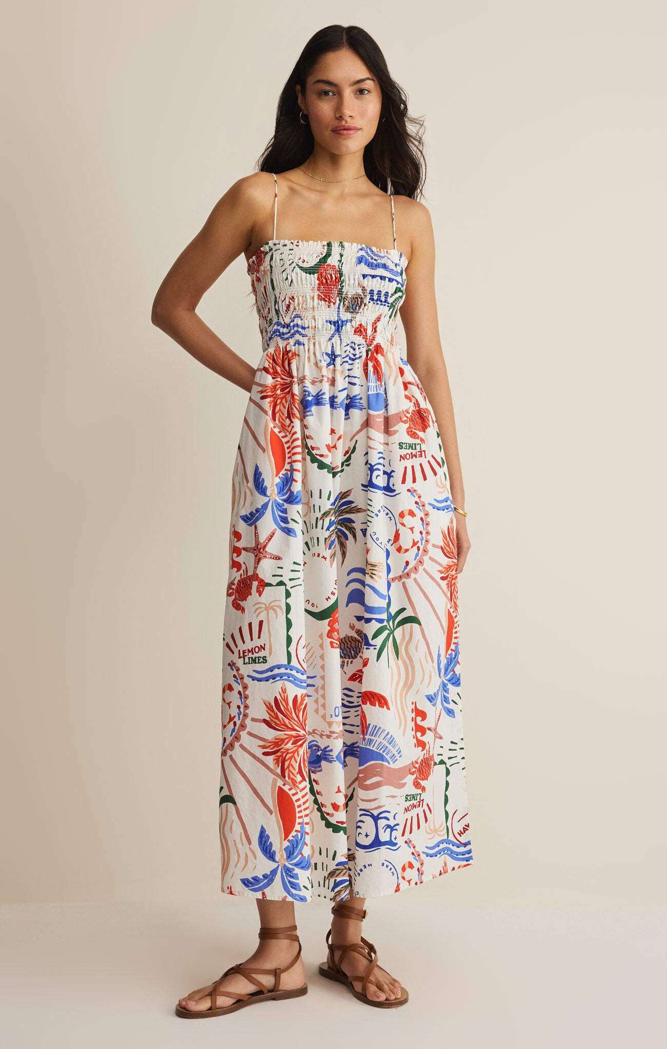 Z Supply Cornelia Ami Floral Midi Dress