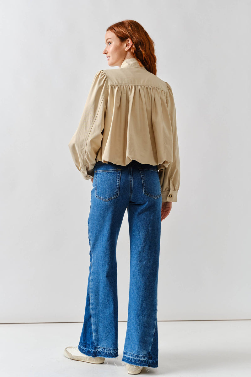 SHORT BALLON TRENCH JACKET