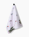 Winter Skiing Trip Tea Towel