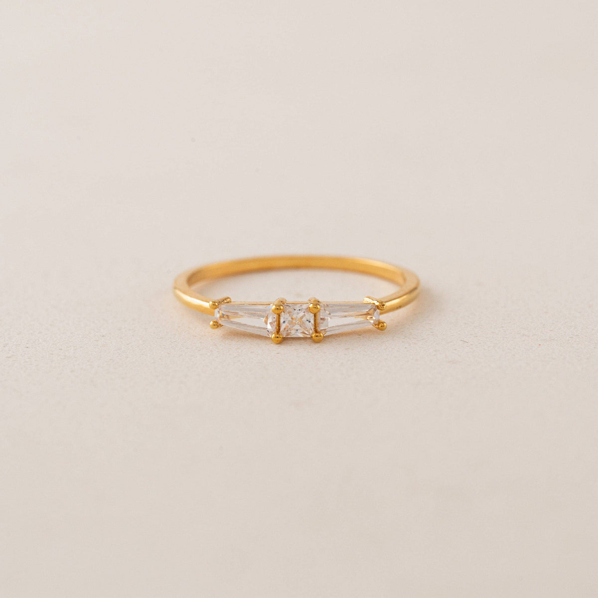 Tamara Ring | Vintage-Inspired CZ Ring | Gold Cocktail Ring