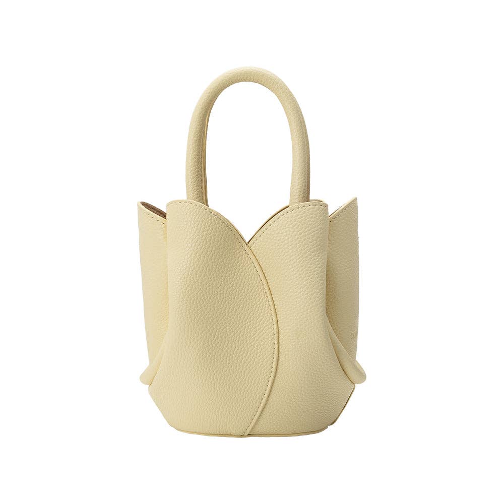 Tulip Mini Yellow Recycled Vegan Top Handle