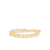 Mini stretch crystal beaded wrap bracelet