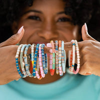 Grace Multi Mix Stretch Bracelet Blue