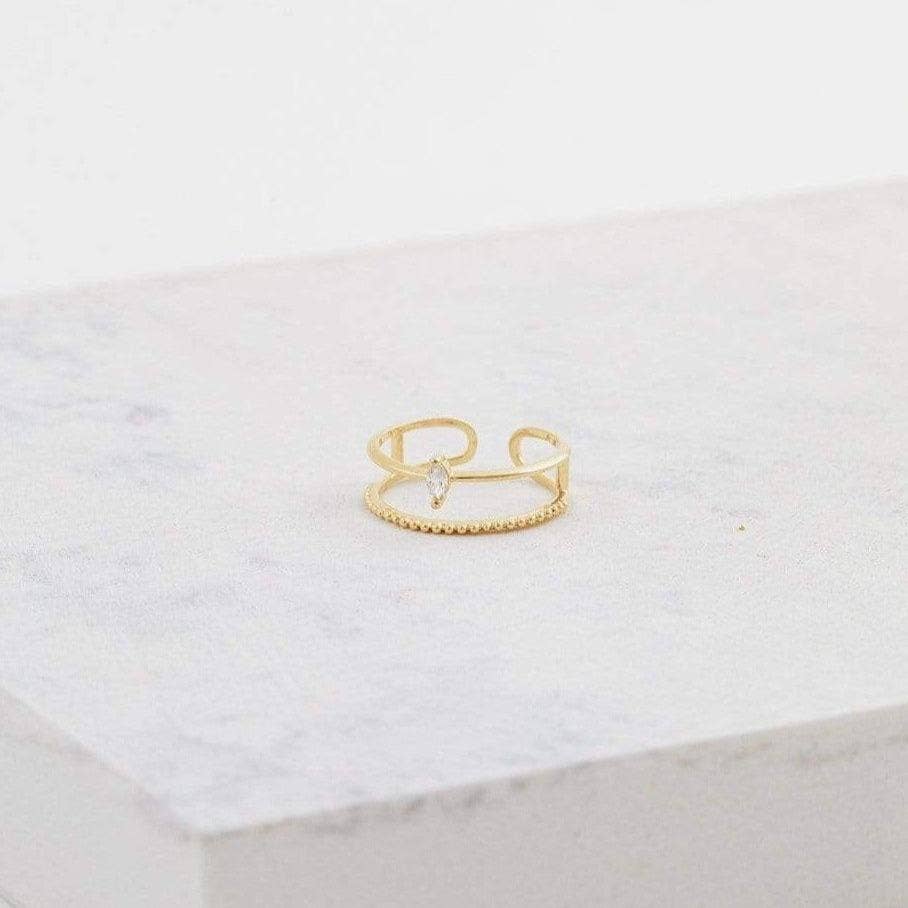 Marquise Ring | Stacked Look Ring | Cubic Zirconia Ring