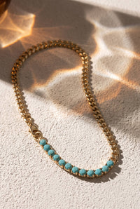 IT GIRL NECKLACE | TURQUOISE