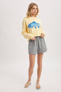 Striped Shorts With Drawstring