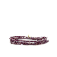 Mini stretch crystal beaded wrap bracelet
