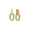 Solana Paperclip Drop Hoop Earrings