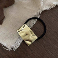Simple Brushed Metal Hair Scrunchies