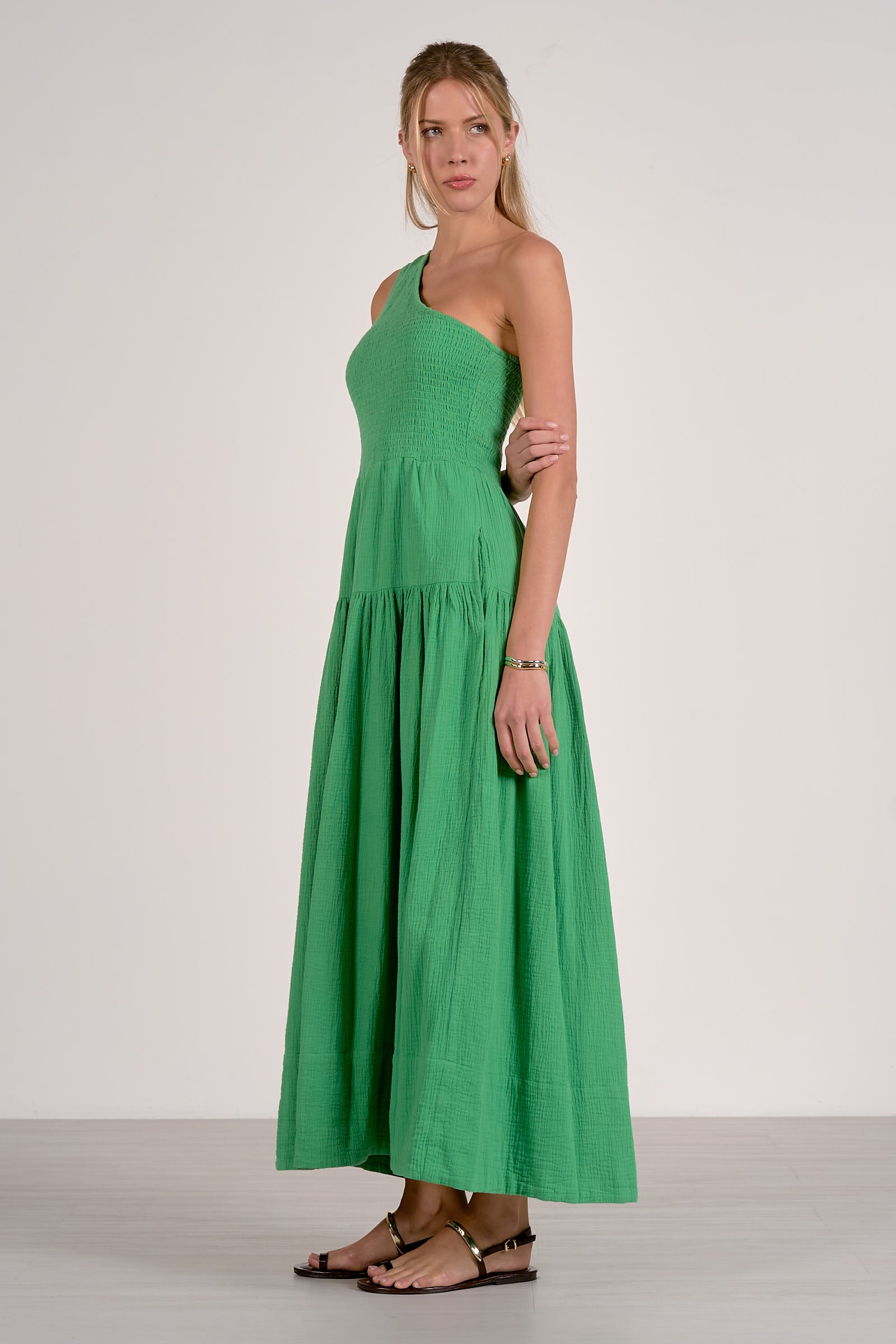 Elan One Shoulder Maxi Dress