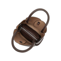 Tulip Choco Recycled Vegan Leather Top Handle
