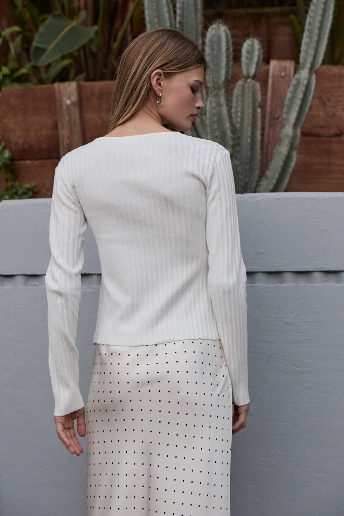 Slim Fit Knit Button Top - RTK1029