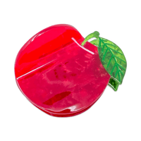 Midi Red Apple Hair Claw Clip