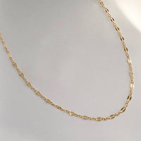 Kamryn Dapped Sequin Layering Chain Necklace Gold Filled 18"