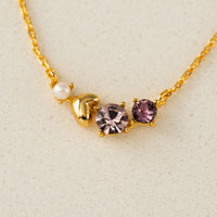 Amorette Necklace | Gold-Plated | Glass Crystal Necklace