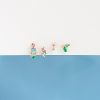 Flora and Fauna Earring Set