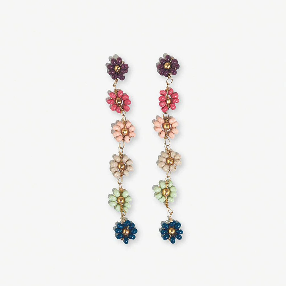 Amanda Flower Dangle Earrings