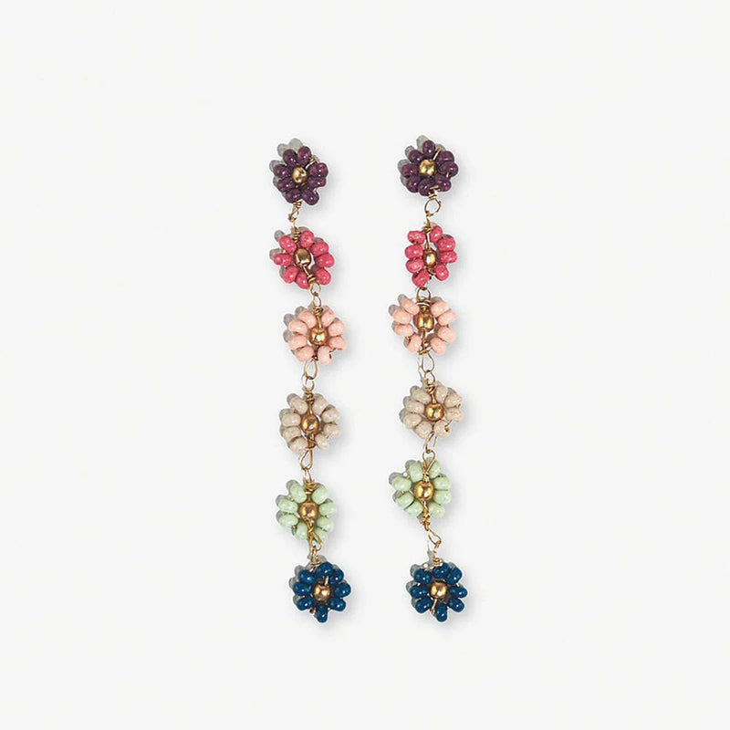 Amanda Flower Dangle Earrings