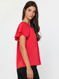 Pleated Neckline Blouse
