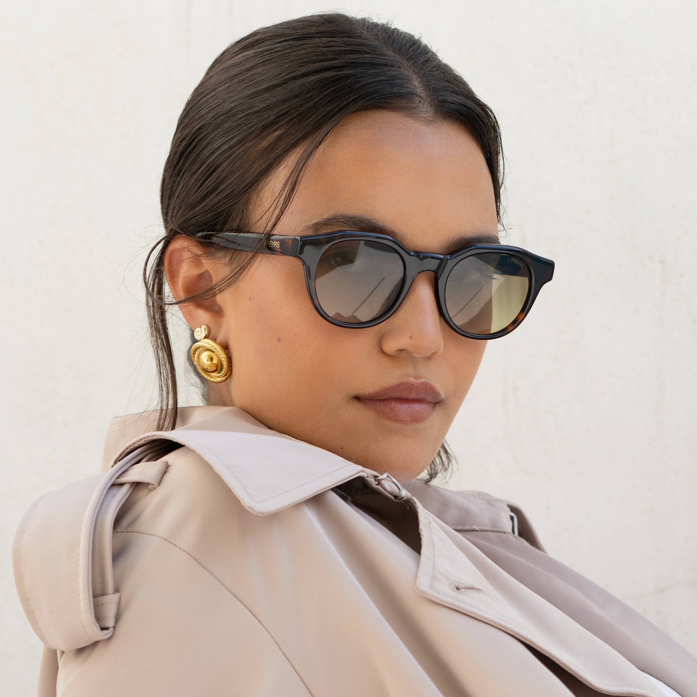 Cameron Acetate Unisex Round Sunglasses