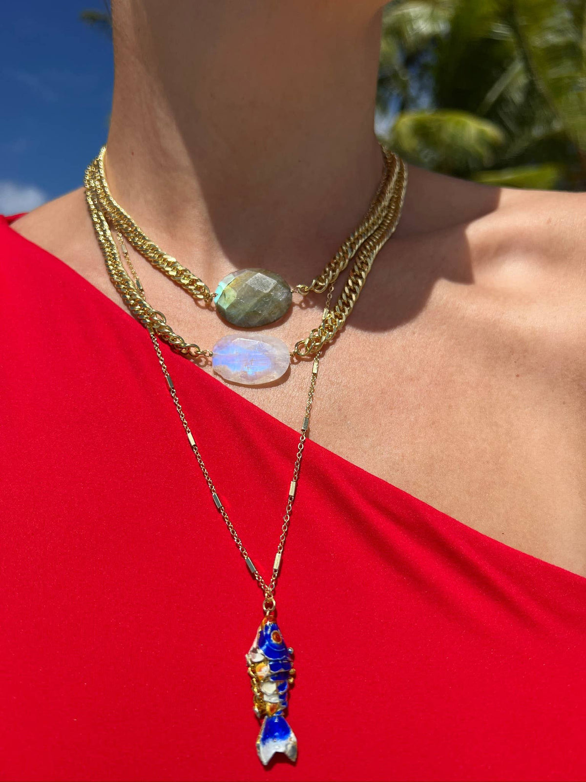 SARDINE NECKLACE | BLUE