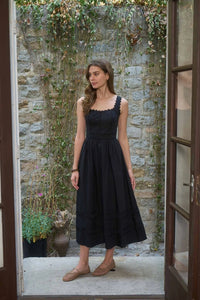 Midnight Garden Midi Dress